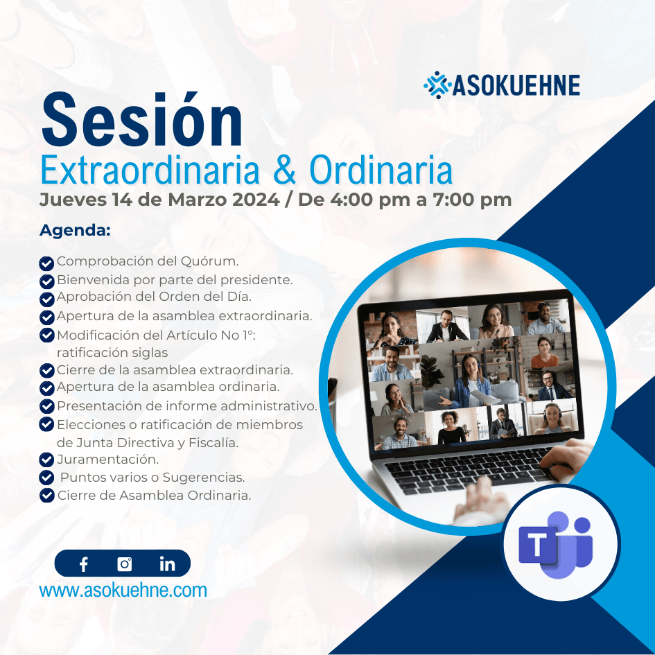 Asamblea Extraordinaria & Ordinaria
